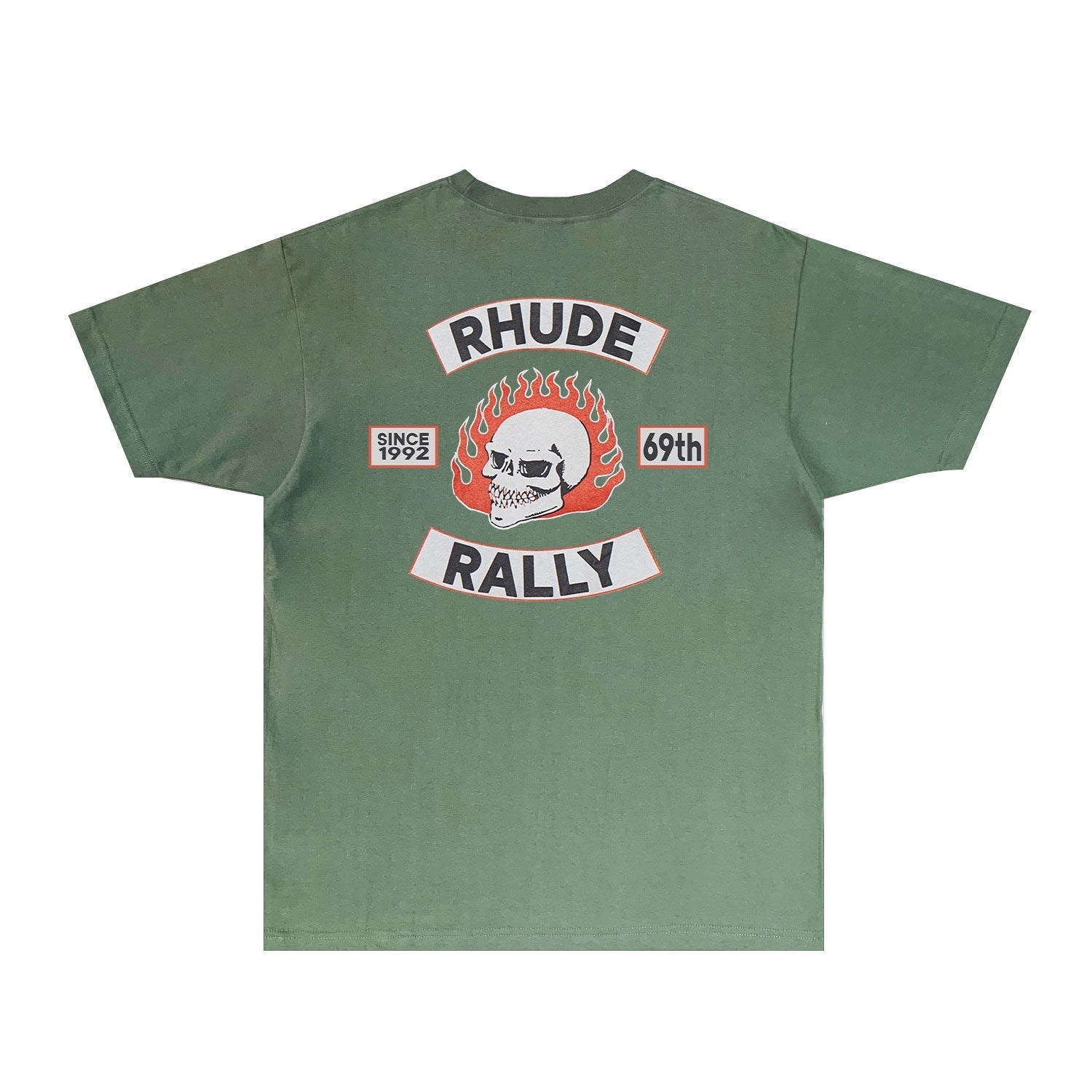 Rhude T-shirts Printed Trendy Pure Cotton