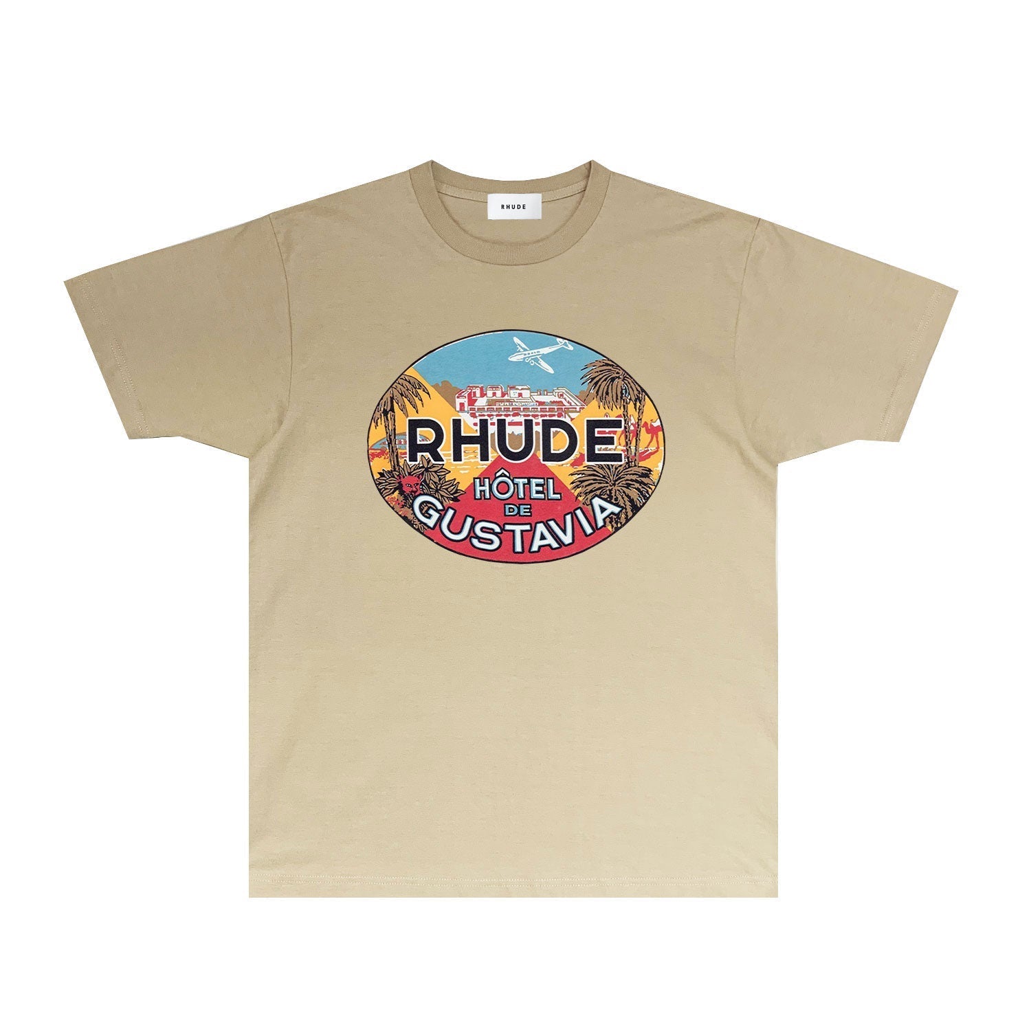 Rhude T-shirts Printed Trendy Pure Cotton