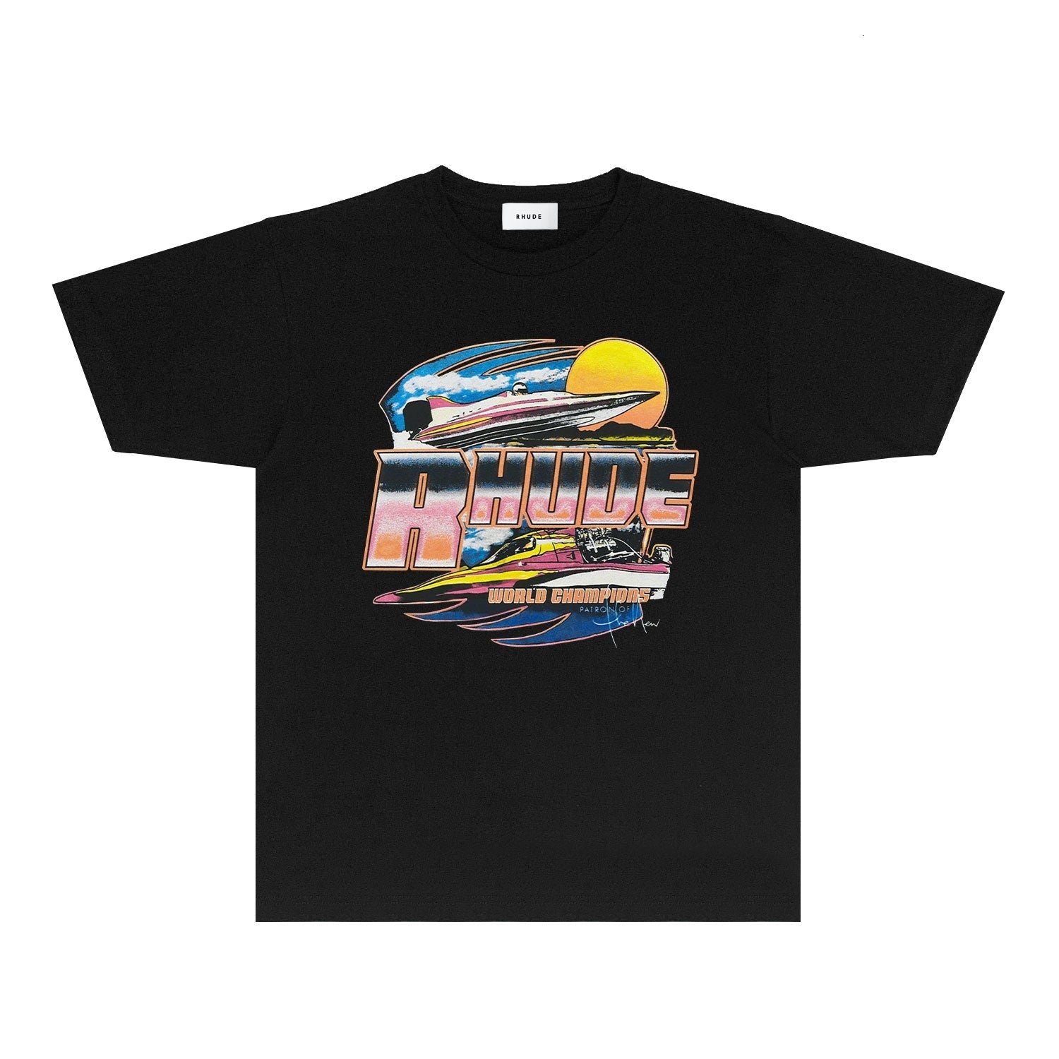 Rhude T-shirts Printed Trendy Pure Cotton
