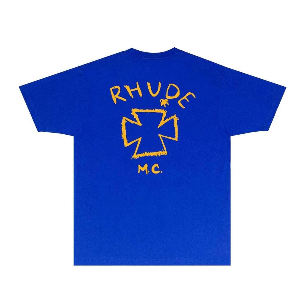 Rhude T-shirts Printed Trendy Pure Cotton