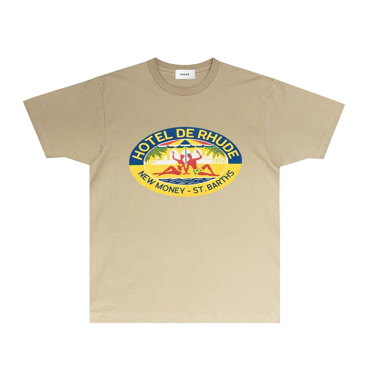 Rhude T-shirts Printed Trendy Pure Cotton