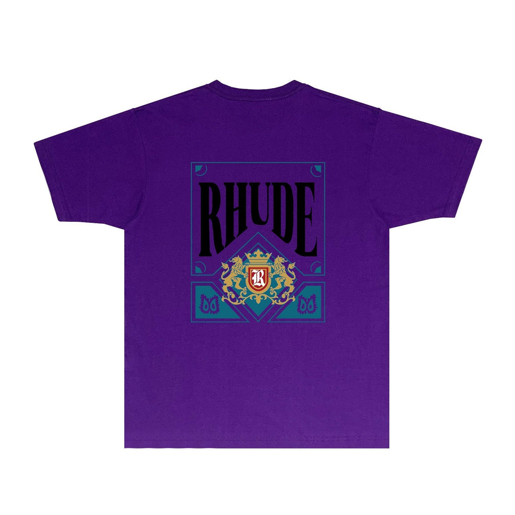 Rhude T-shirts Printed Trendy Pure Cotton