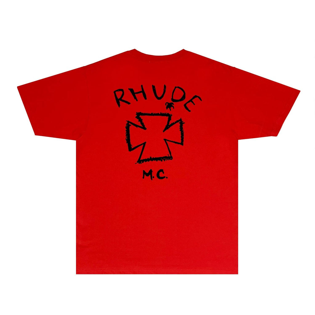 Rhude T-shirts Printed Trendy Pure Cotton