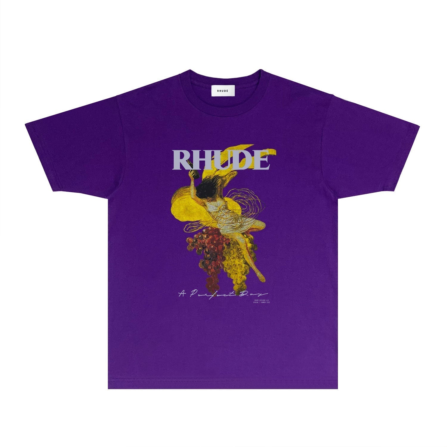 Rhude T-shirts Printed Trendy Pure Cotton