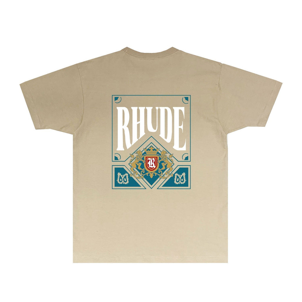 Rhude T-shirts Printed Trendy Pure Cotton