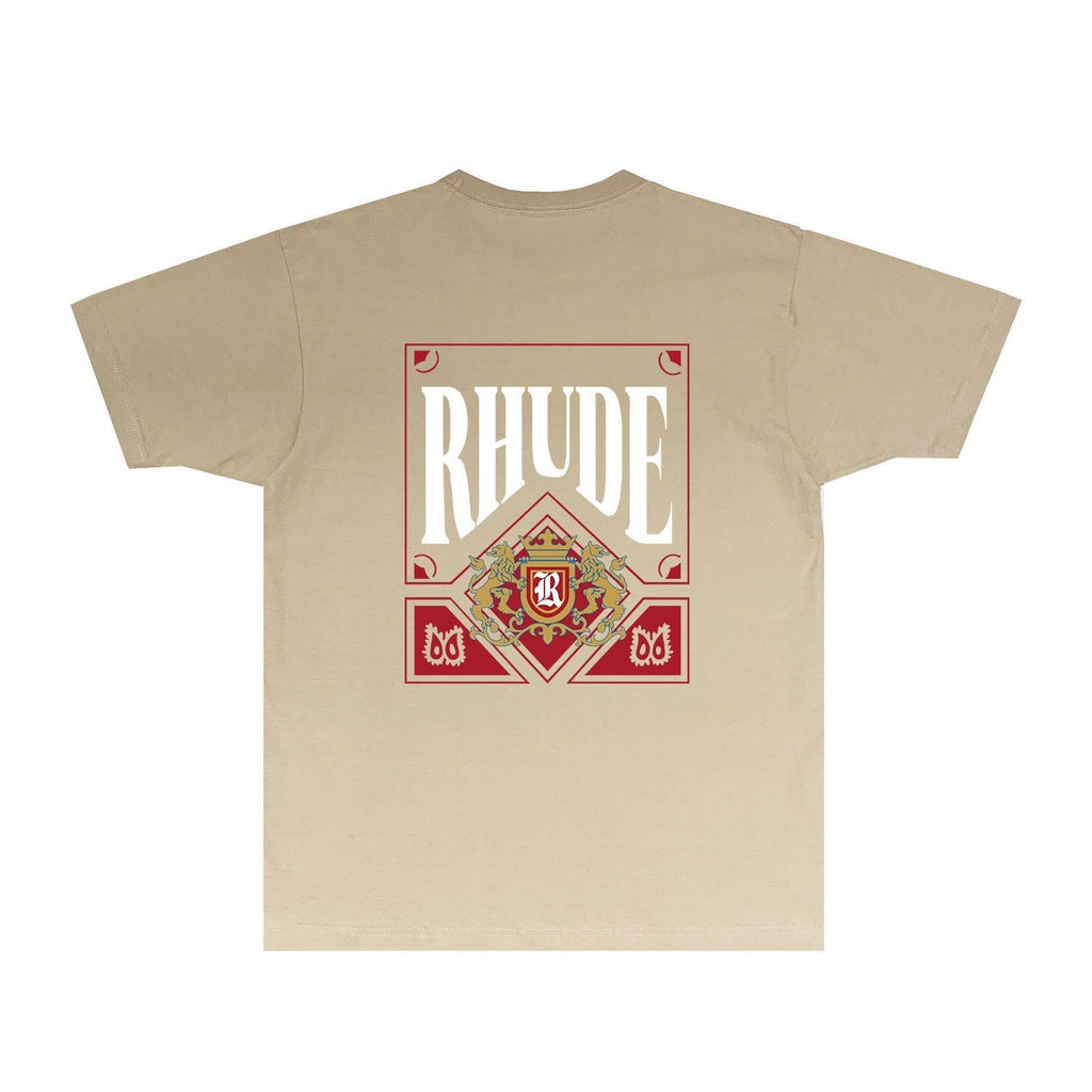 Rhude T-shirts Printed Trendy Pure Cotton