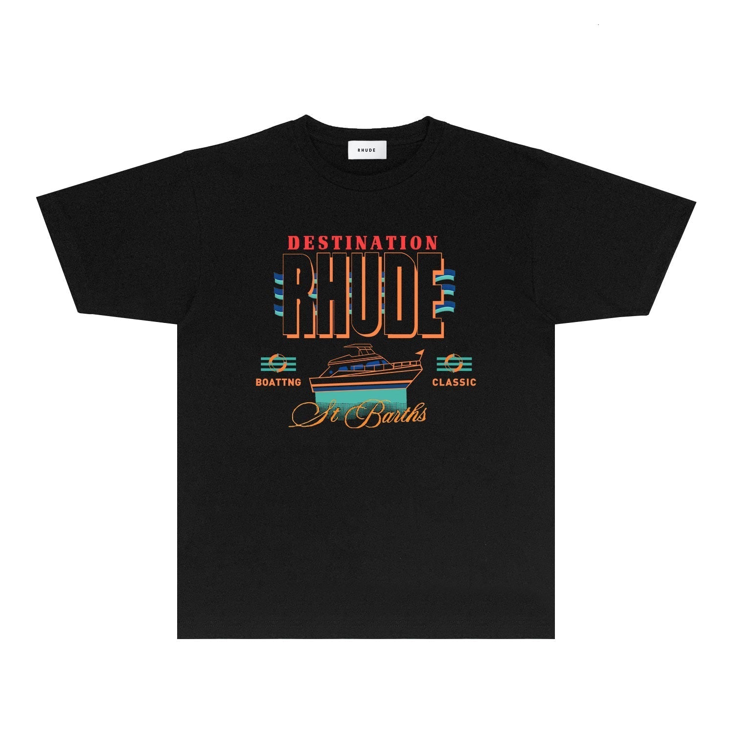 Rhude T-shirts Printed Trendy Pure Cotton