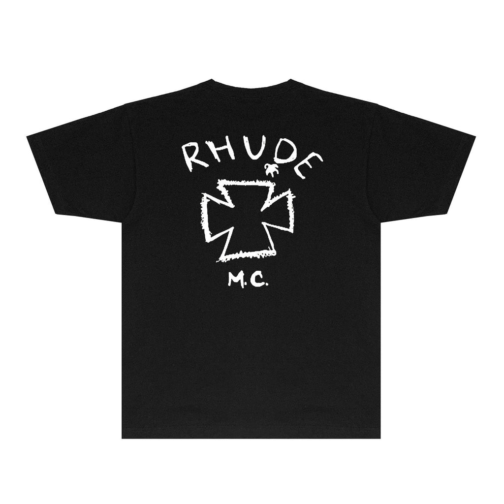 Rhude T-shirts Printed Trendy Pure Cotton