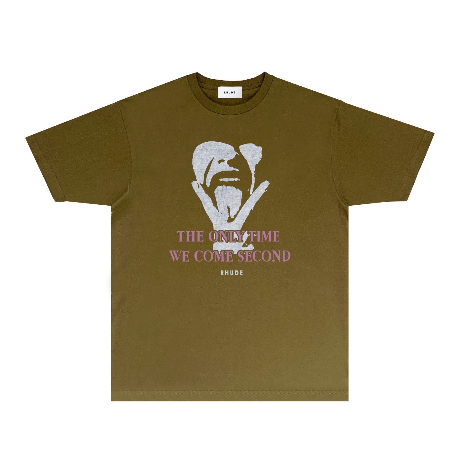 Rhude T-shirts Printed Trendy Pure Cotton