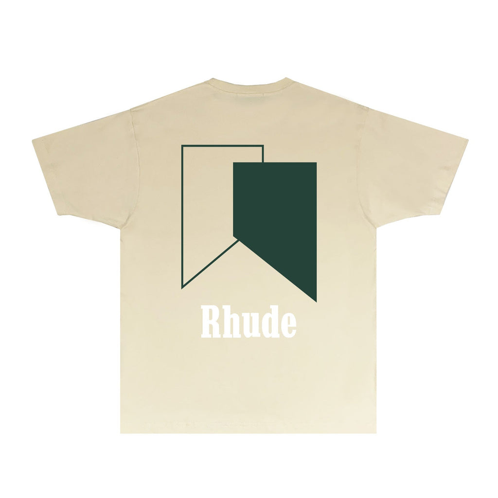Rhude T-shirts Printed Trendy Pure Cotton
