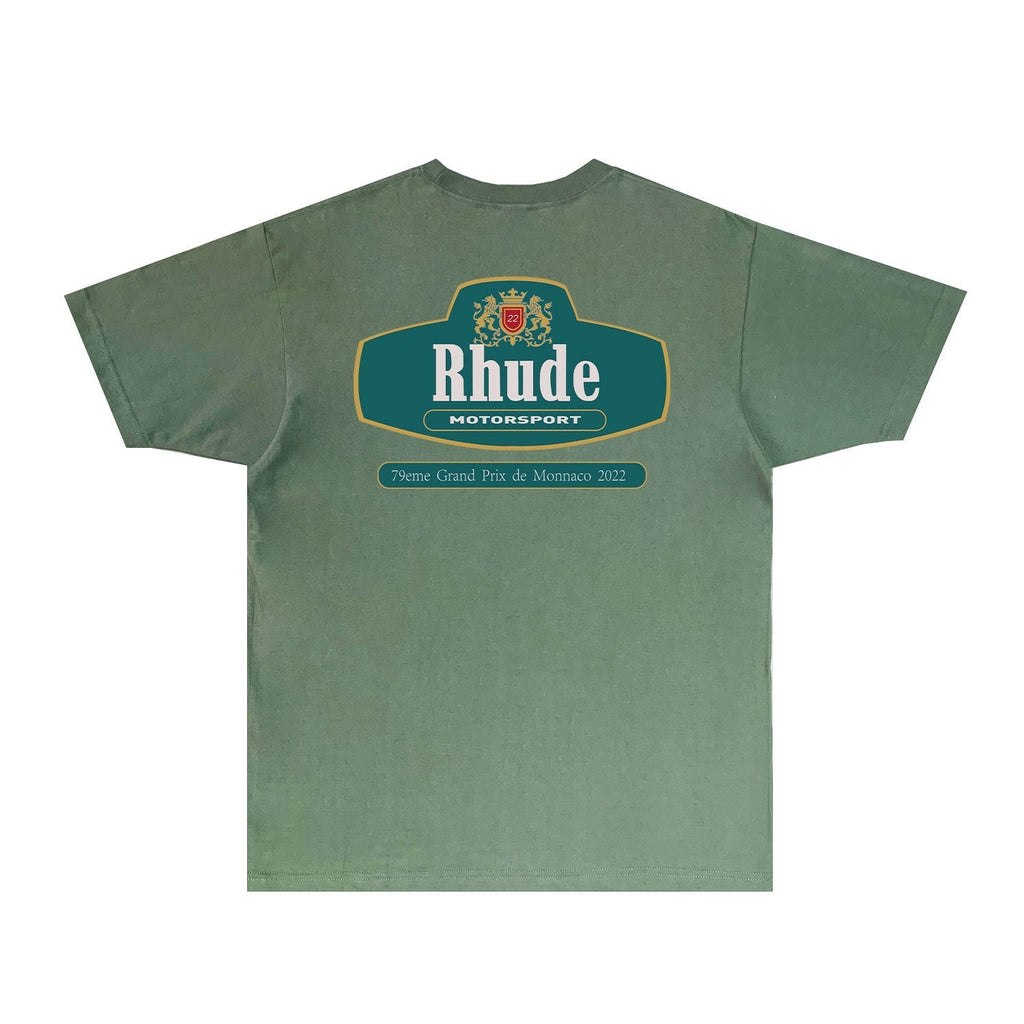 Rhude T-shirts Printed Trendy Pure Cotton