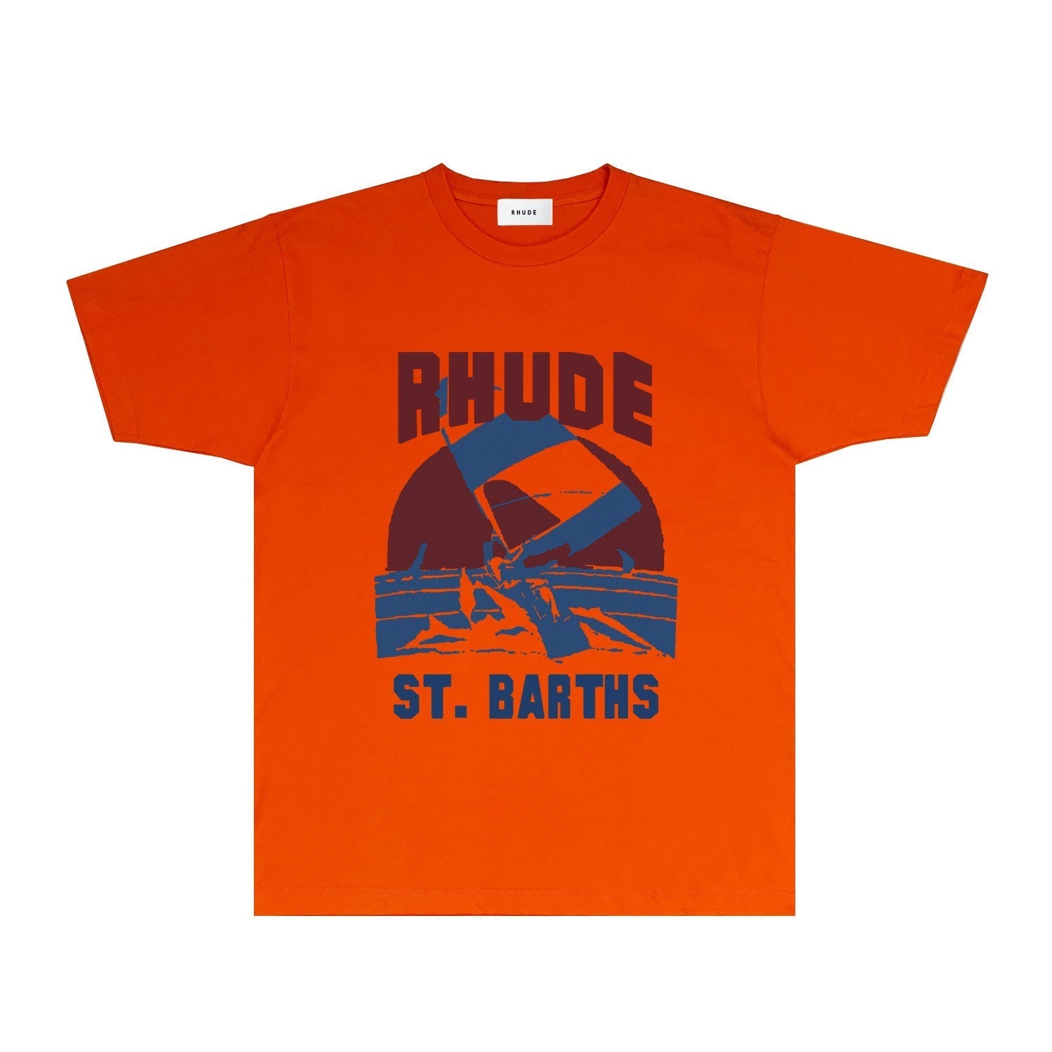 Rhude T-shirts Printed Trendy Pure Cotton