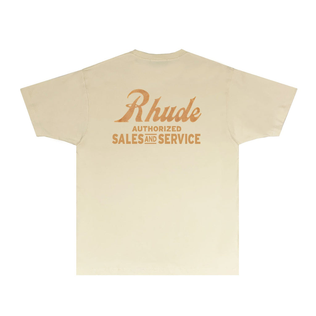 Rhude T-shirts Printed Trendy Pure Cotton