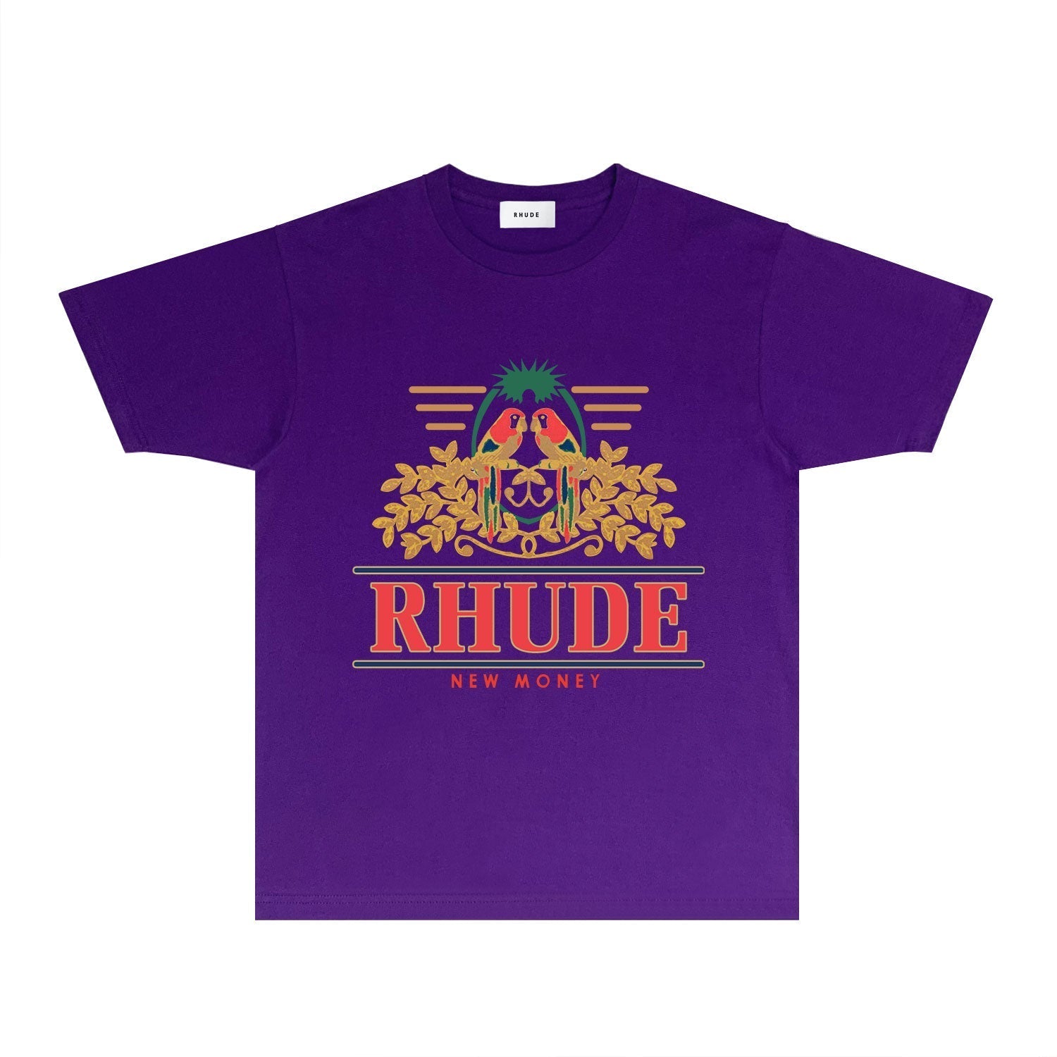 Rhude T-shirts Printed Trendy Pure Cotton