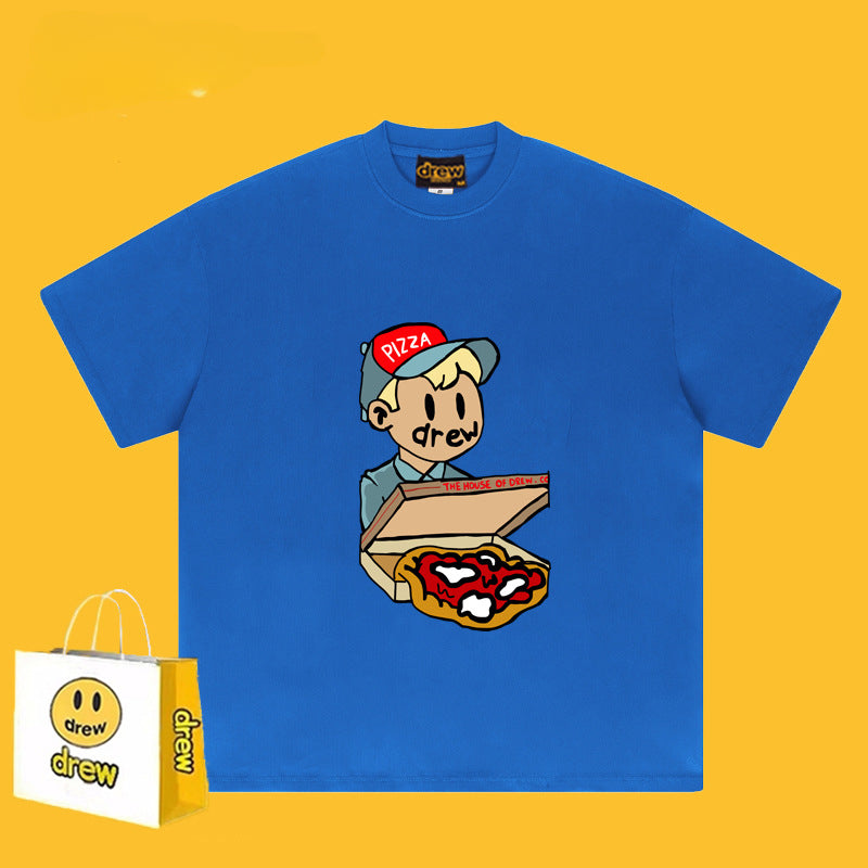 Drew T-shirts Pizza Graffiti Printing
