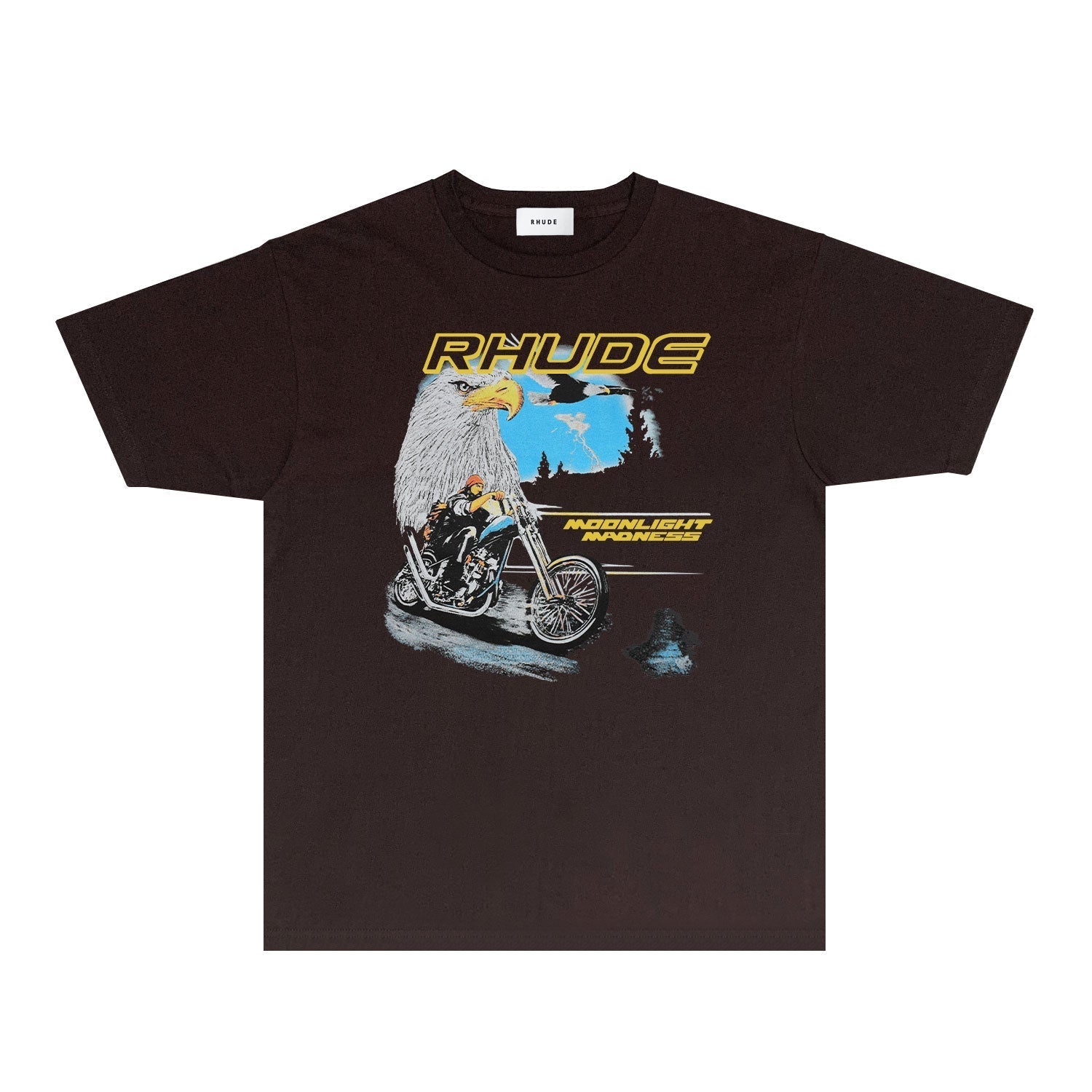 Rhude T-shirts Printed Trendy Pure Cotton
