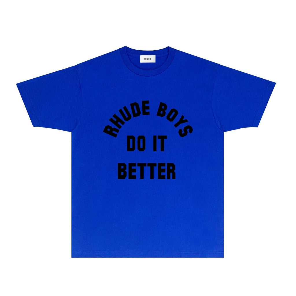 Rhude T-shirts Printed Trendy Pure Cotton