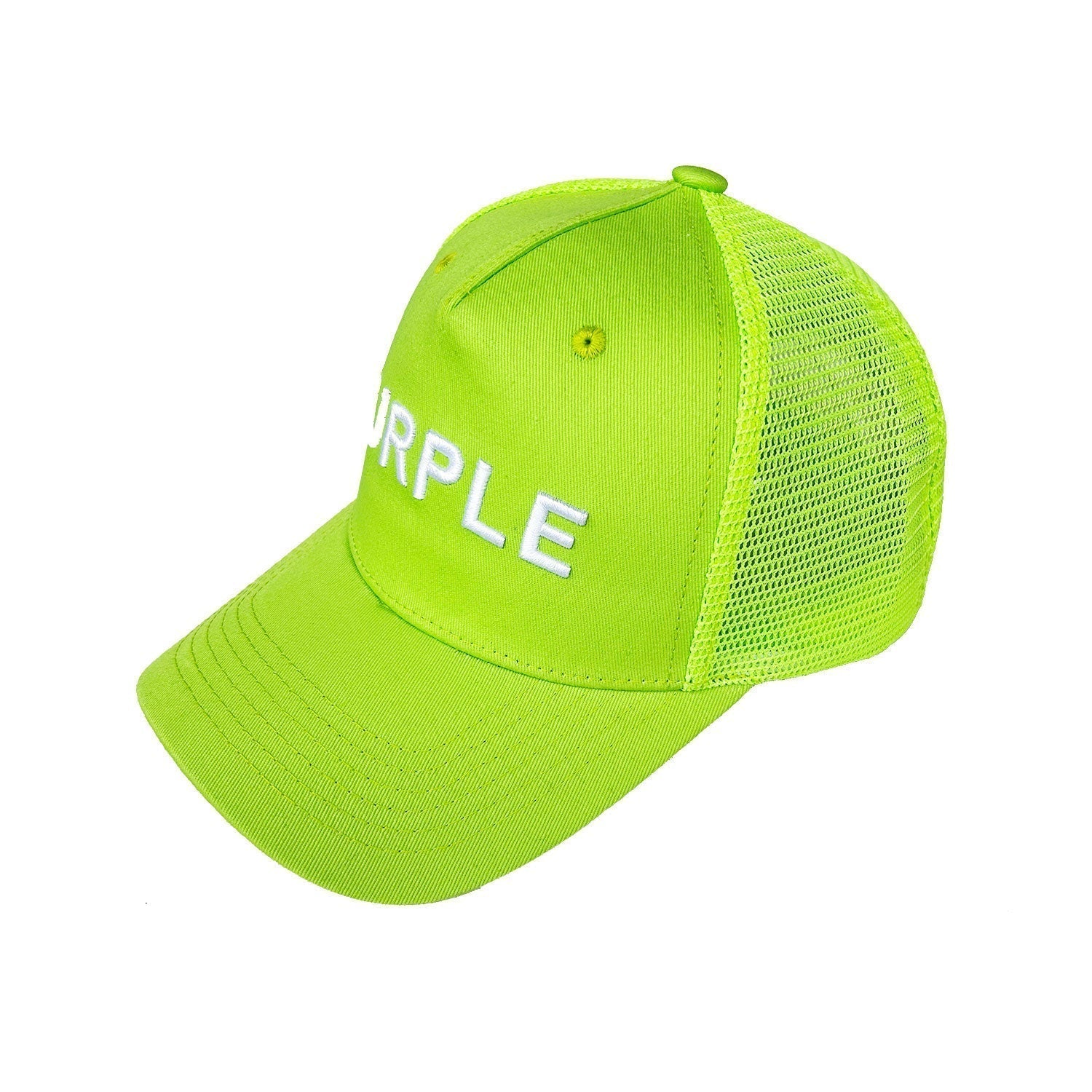 Purple Hat  Mesh Stitching Embroidery PB003#