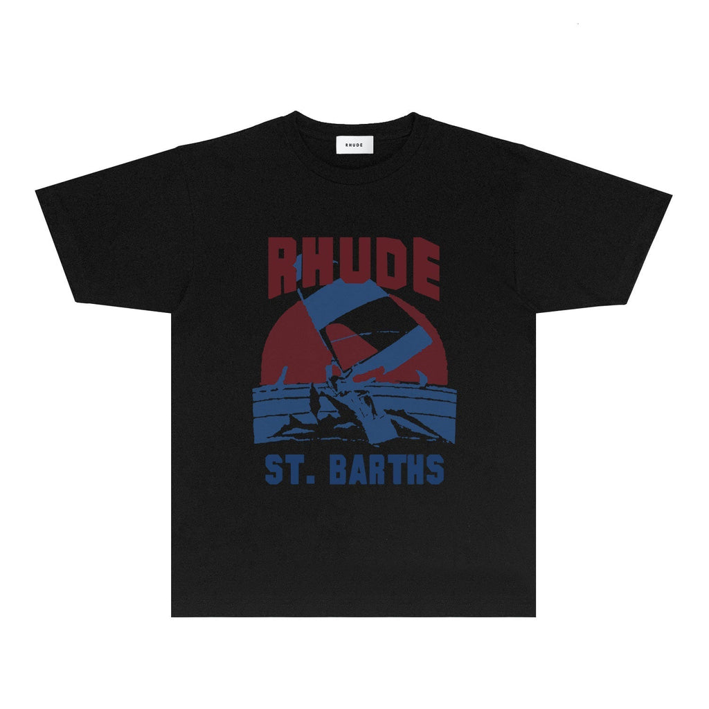 Rhude T-shirts Printed Trendy Pure Cotton
