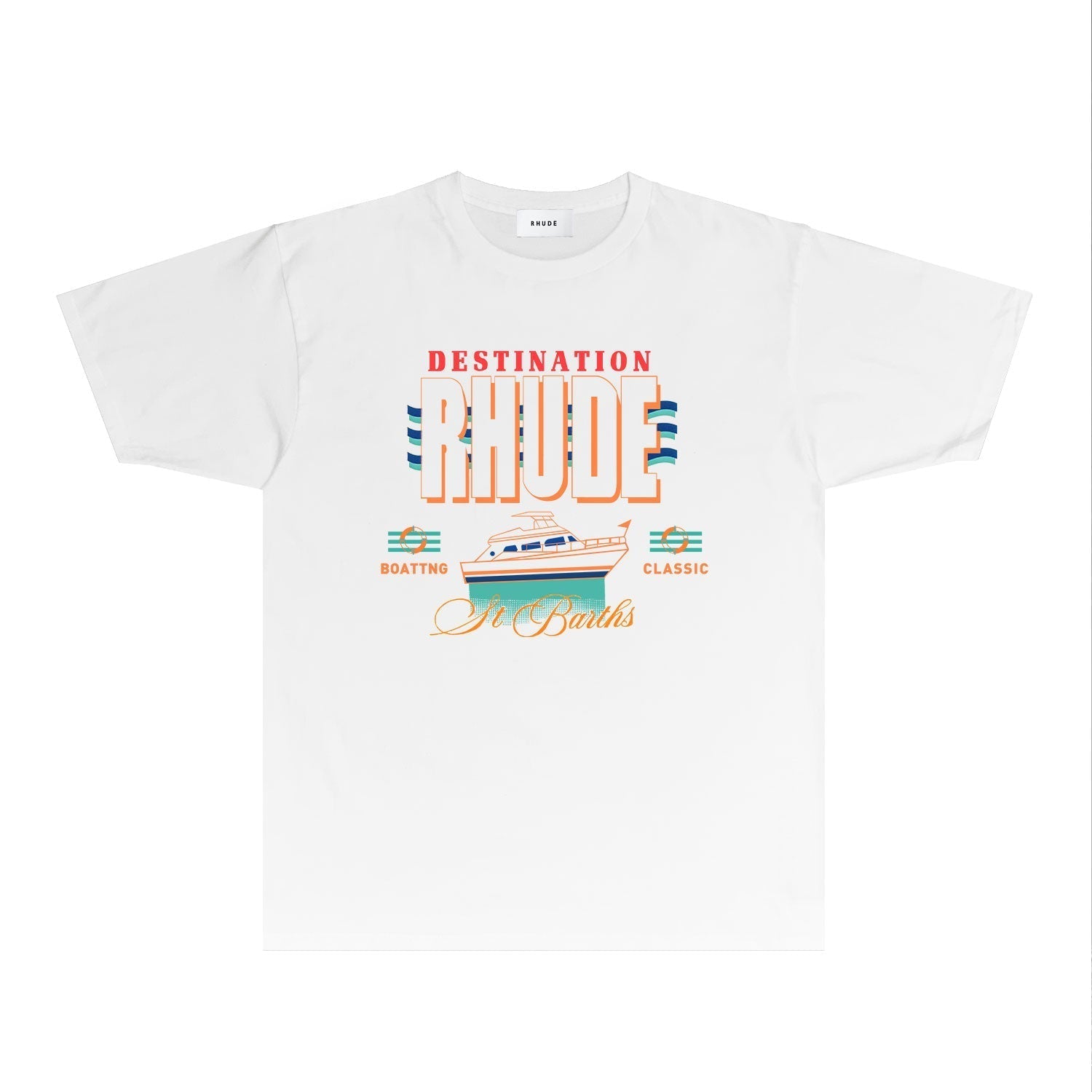 Rhude T-shirts Printed Trendy Pure Cotton