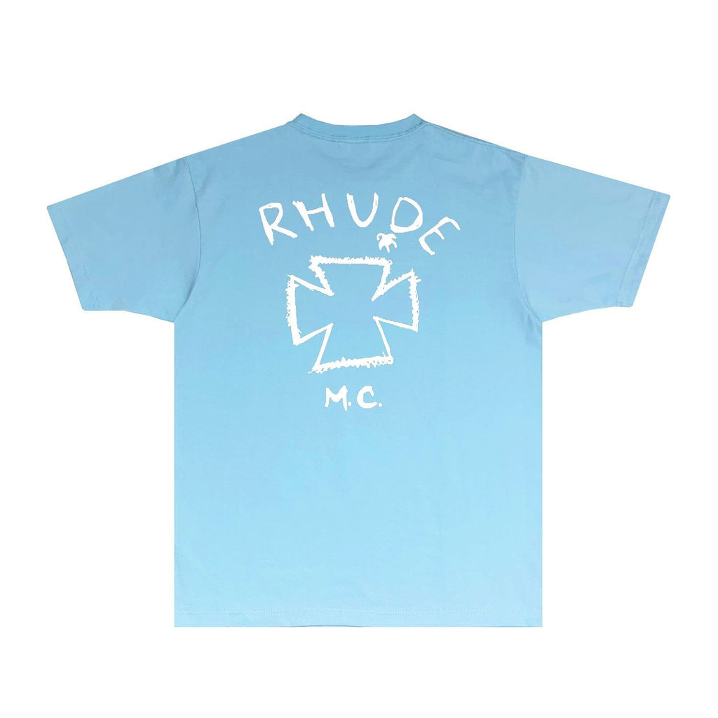Rhude T-shirts Printed Trendy Pure Cotton