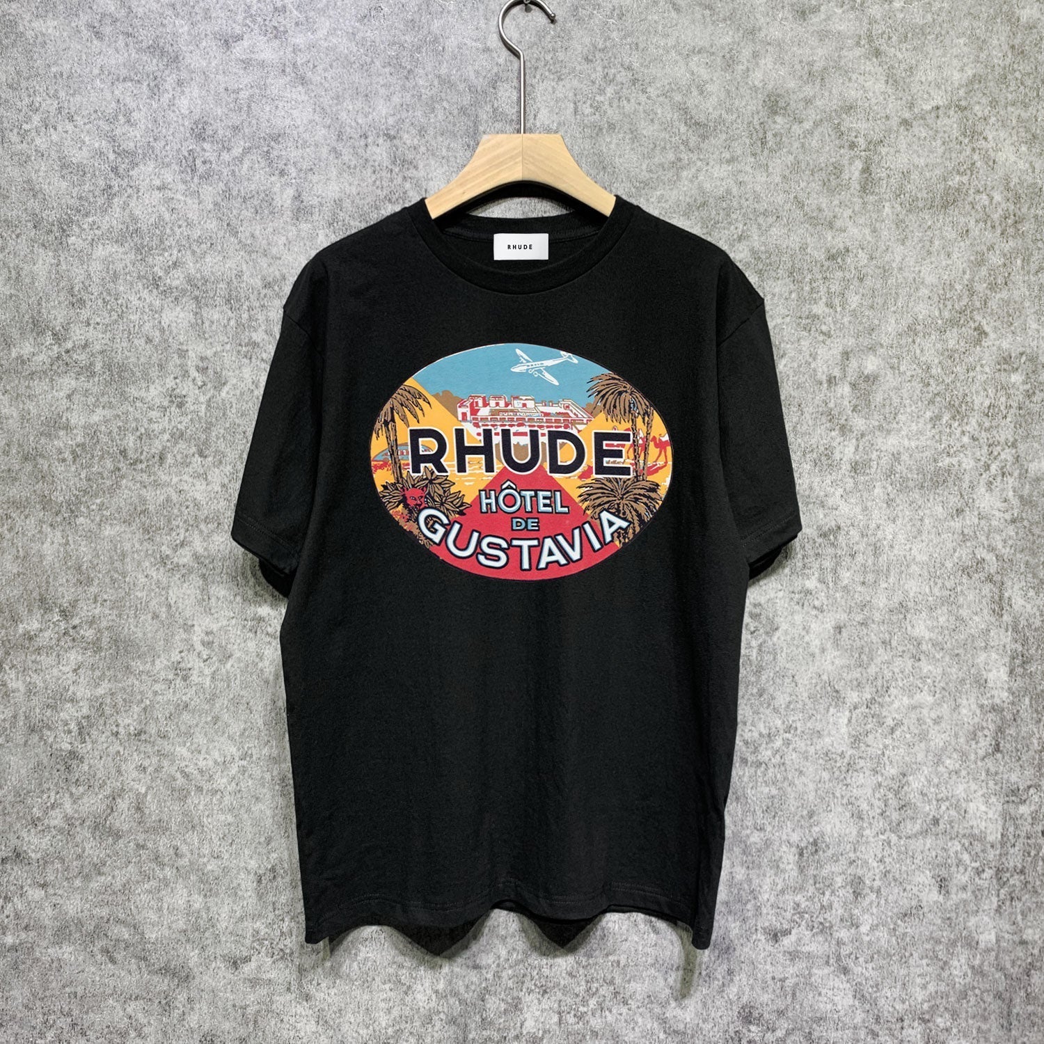 Rhude T-shirts Printed Trendy Pure Cotton