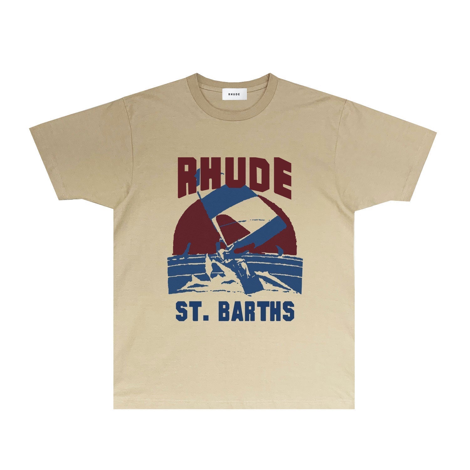 Rhude T-shirts Printed Trendy Pure Cotton