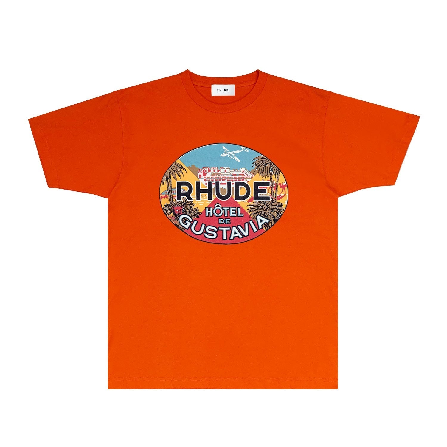Rhude T-shirts Printed Trendy Pure Cotton