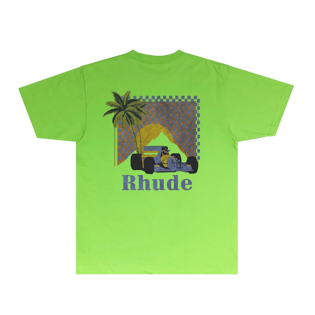Rhude T-shirts Printed Trendy Pure Cotton