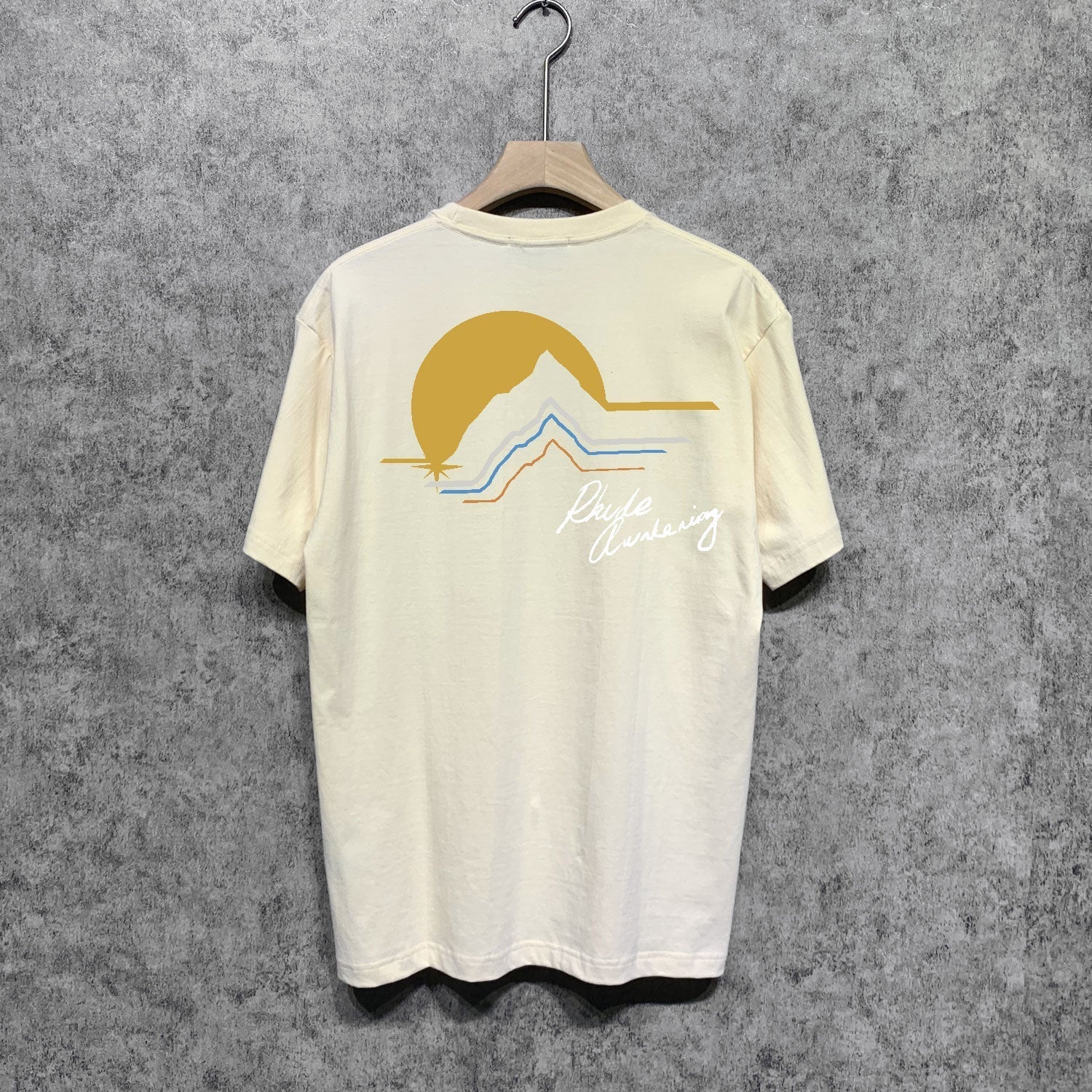 Rhude T-shirts Printed Trendy Pure Cotton